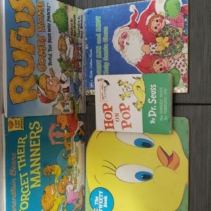 5 Kids Book Lot of Great Fun, Learning, Holidays and Children Fiction Stories
